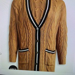 NWT TORRID CHUNKY CABLE BOYFRIEND CARDIGAN V-NECK SWEATER SIZE 6